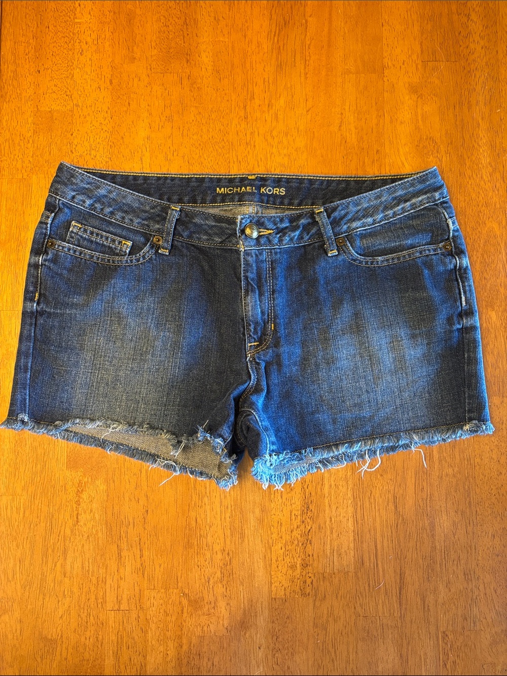 Michael Kors Size 6 blue denim shorts